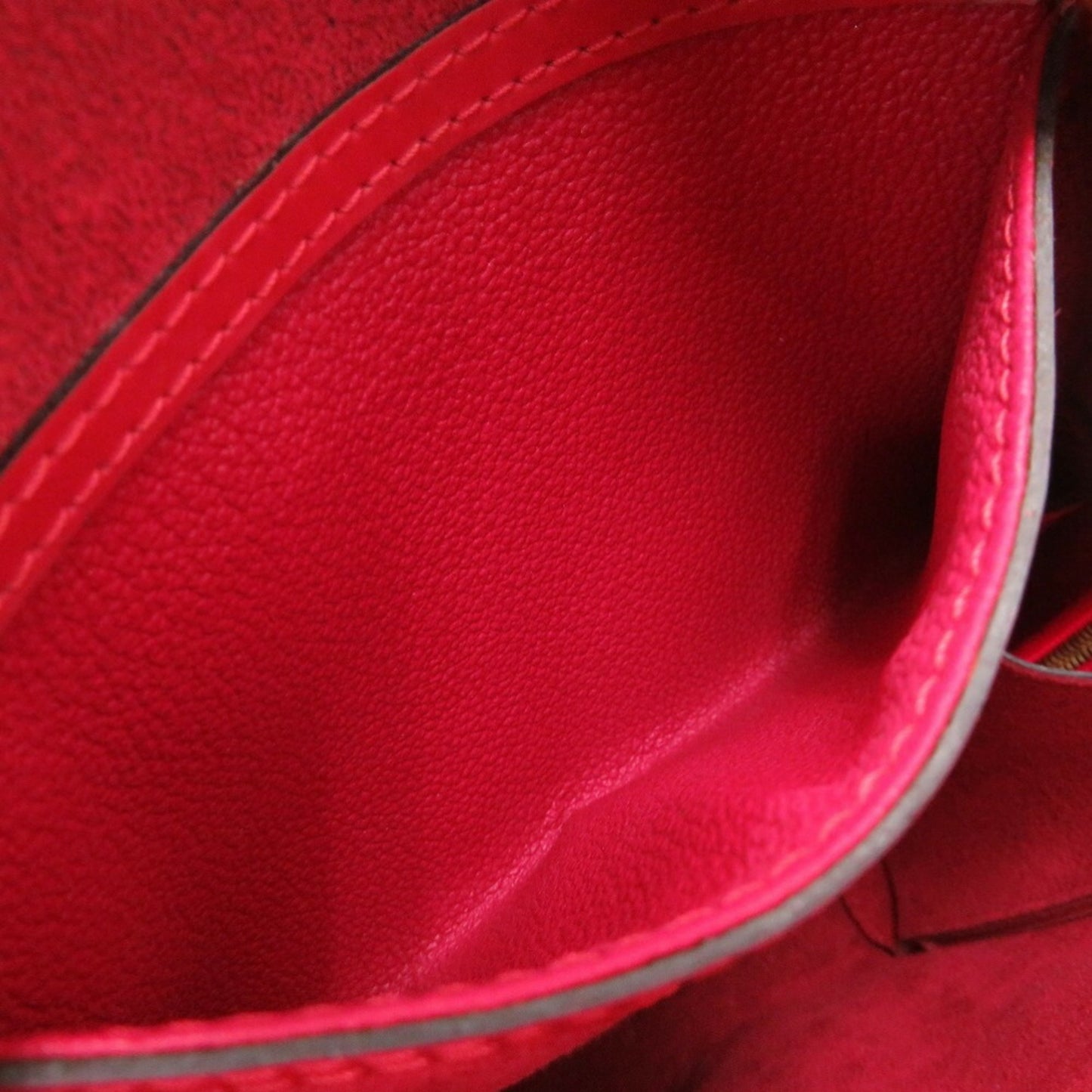 Louis Vuitton Red Leather Backpack Bag