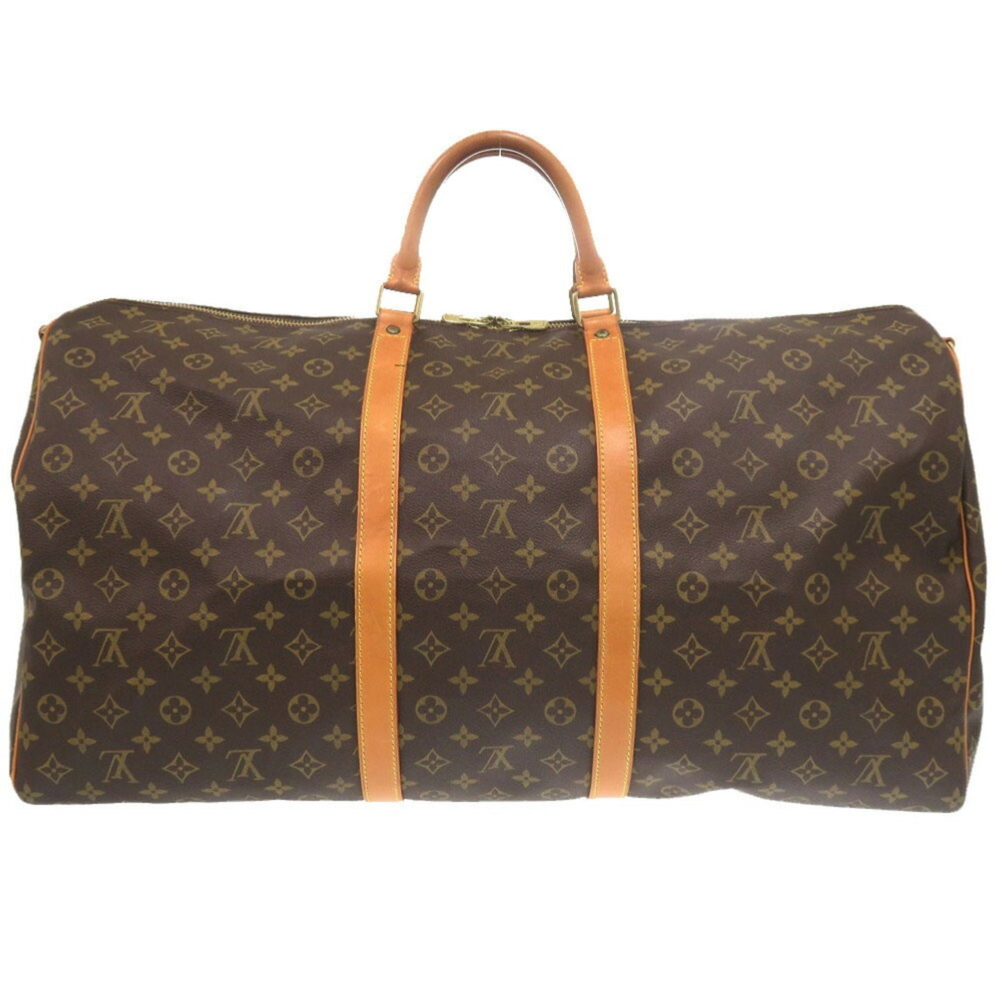 Louis Vuitton Keepall Bandoulière 60 Brown Canvas Travel Bag