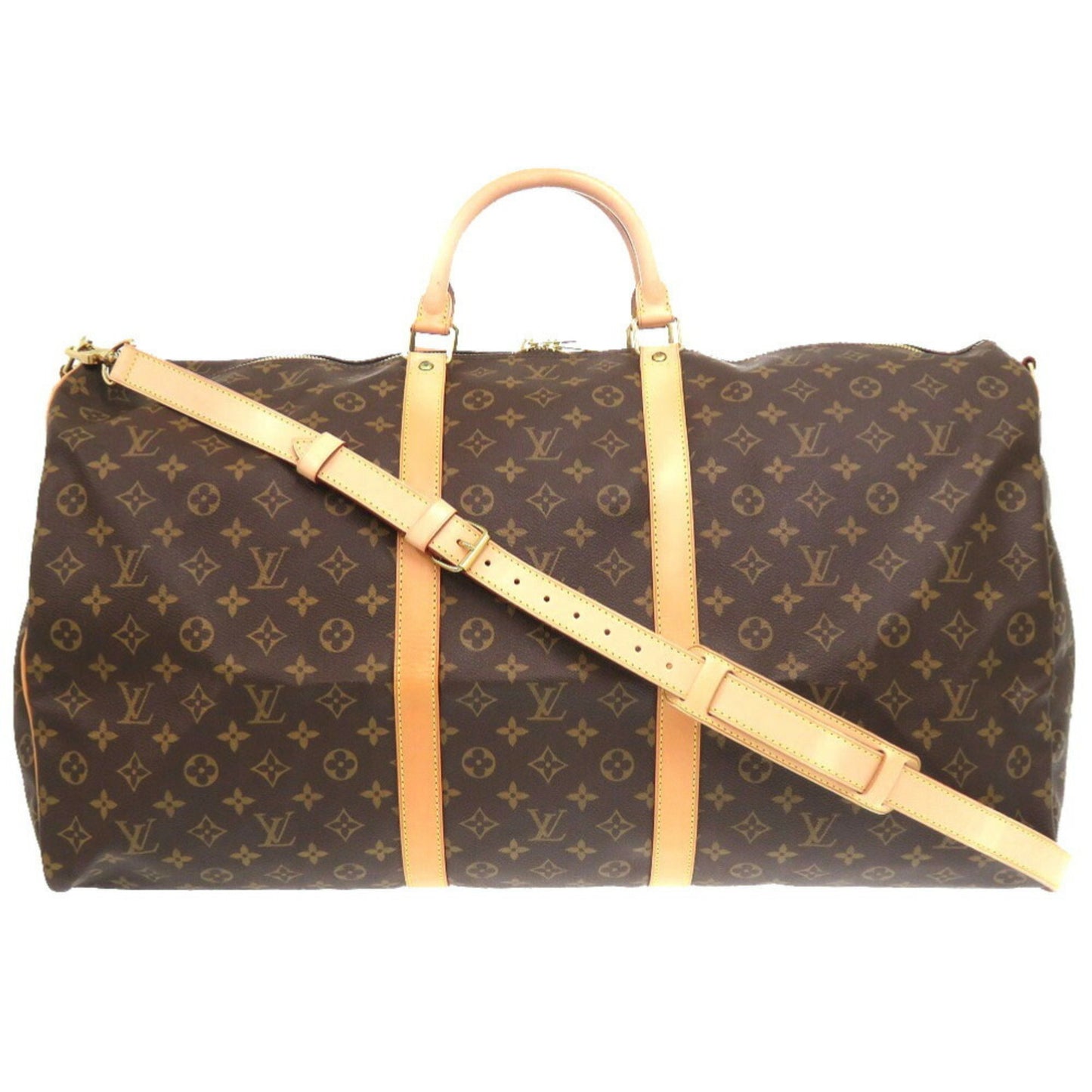 Louis Vuitton Keepall Bandoulière 60 Brown Canvas Travel Bag