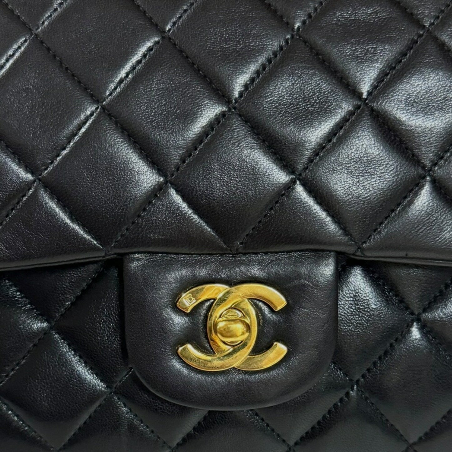 Chanel Timeless Black Leather Shoulder Bag