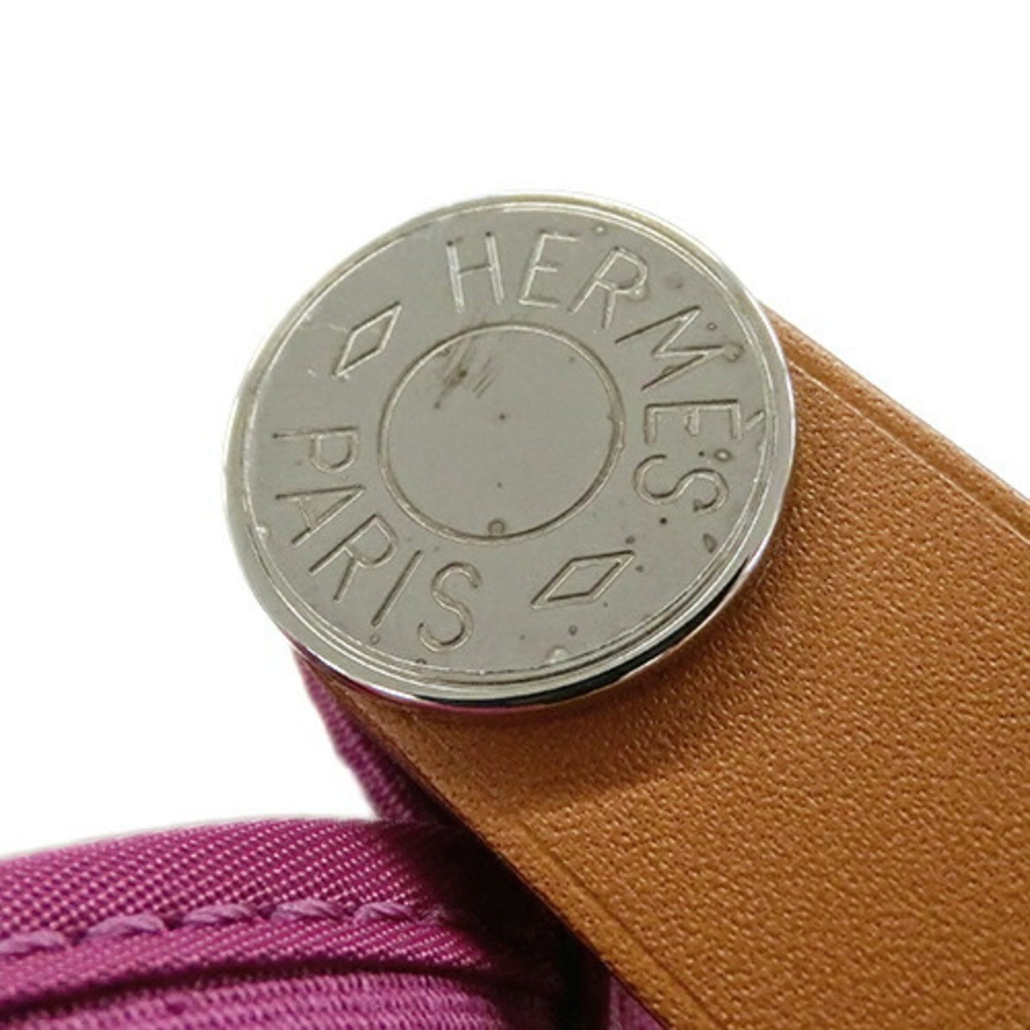 Hermès Cabag Purple Canvas Hand Bag