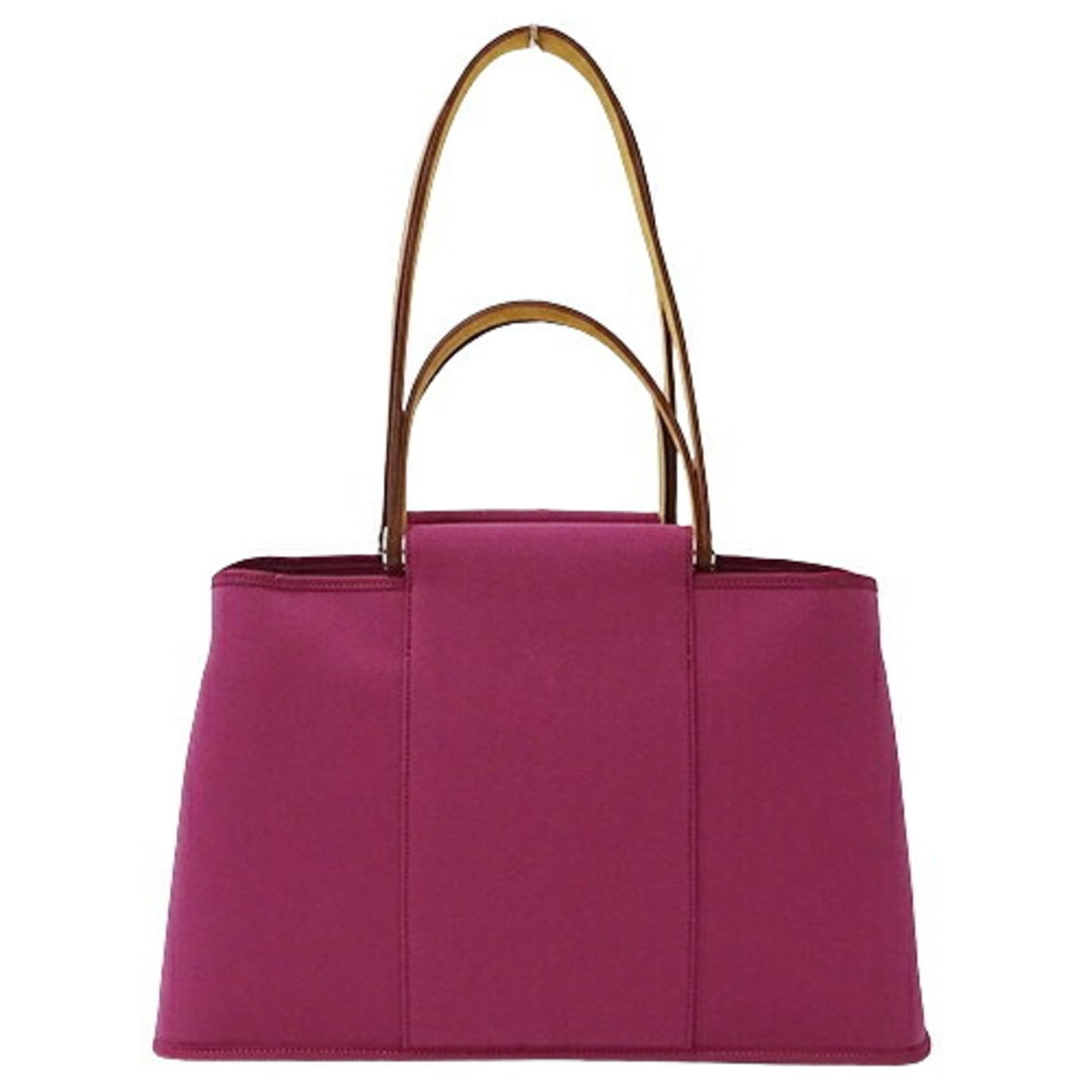 Hermès Cabag Purple Canvas Hand Bag