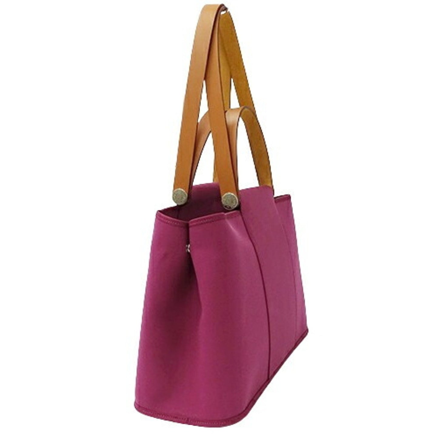 Hermès Cabag Purple Canvas Hand Bag