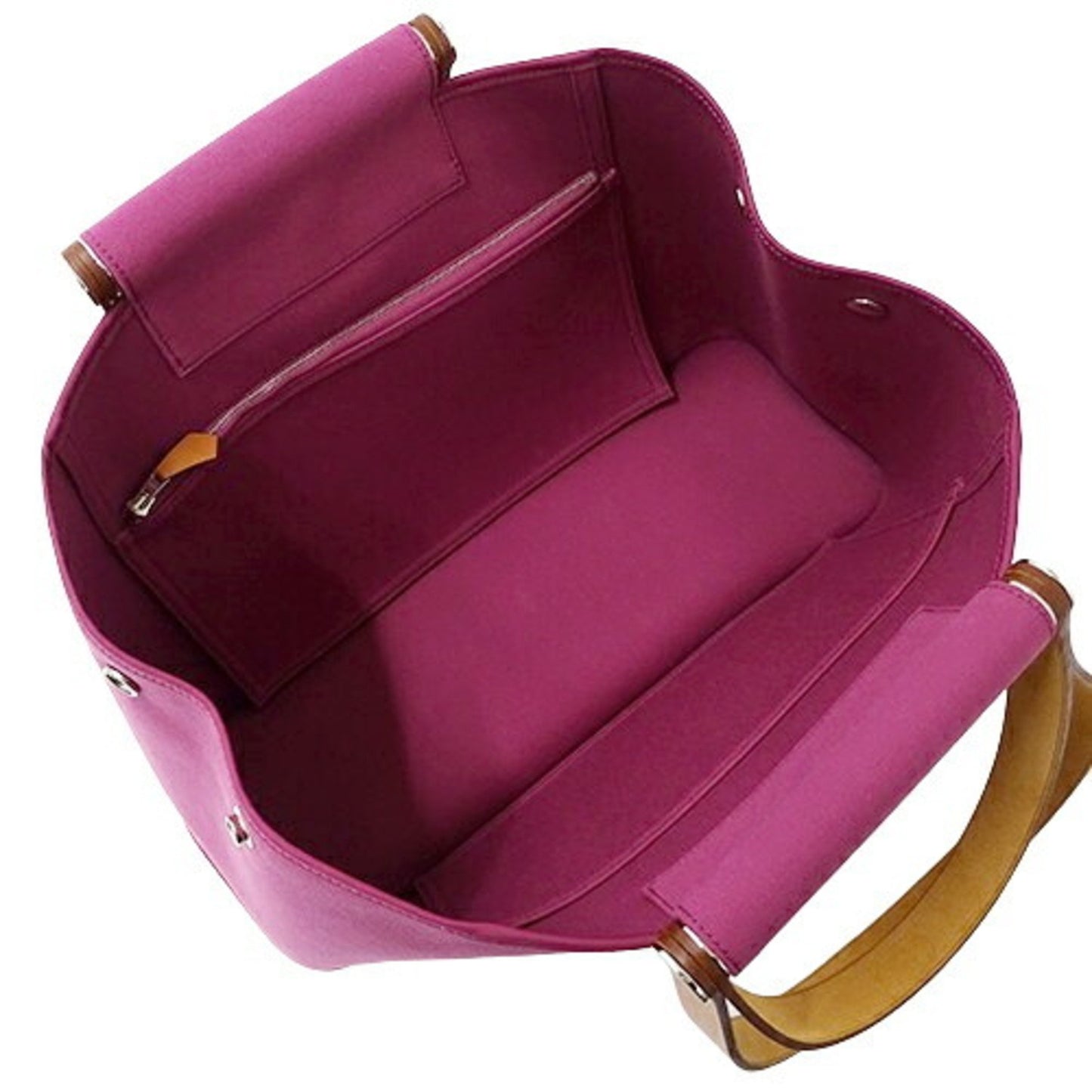 Hermès Cabag Purple Canvas Hand Bag