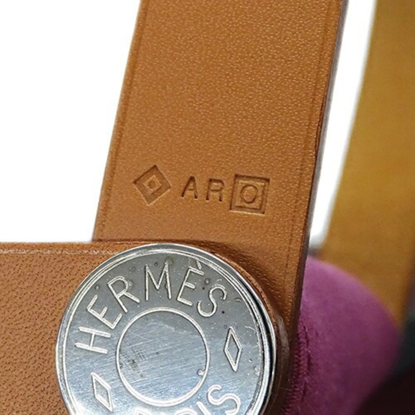 Hermès Cabag Purple Canvas Hand Bag