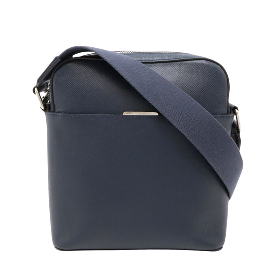 Louis Vuitton Anton Navy Leather Shoulder Bag