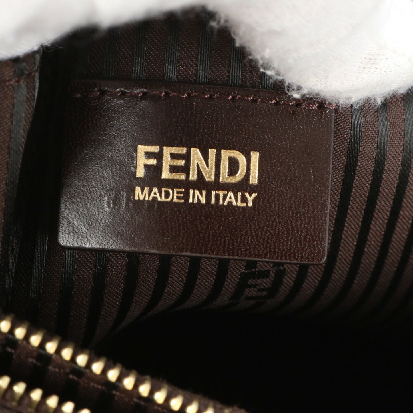 Fendi 2Jours Brown Leather Shoulder Bag