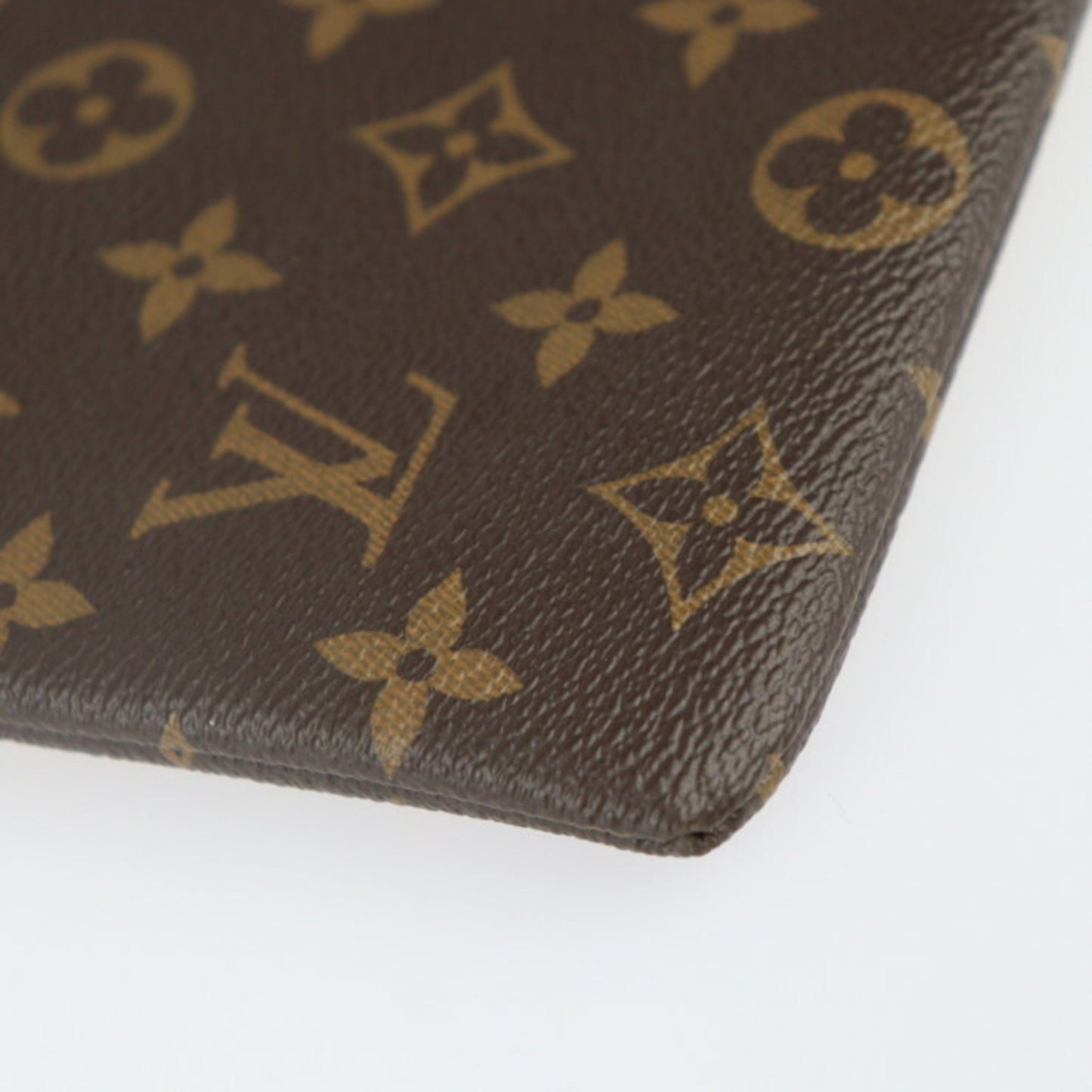 Louis Vuitton Daily Brown Canvas Clutch Bag