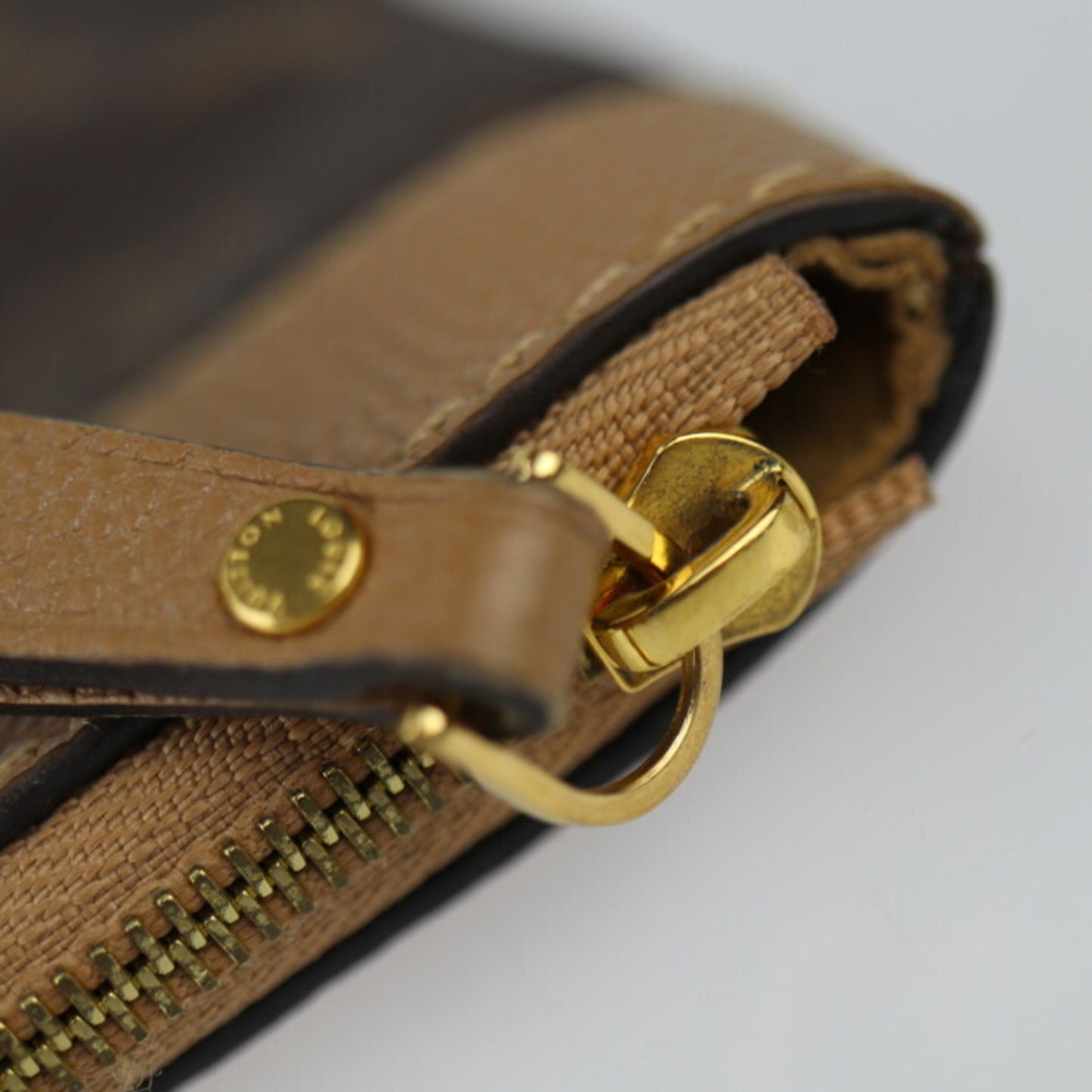 Louis Vuitton Daily Brown Canvas Clutch Bag