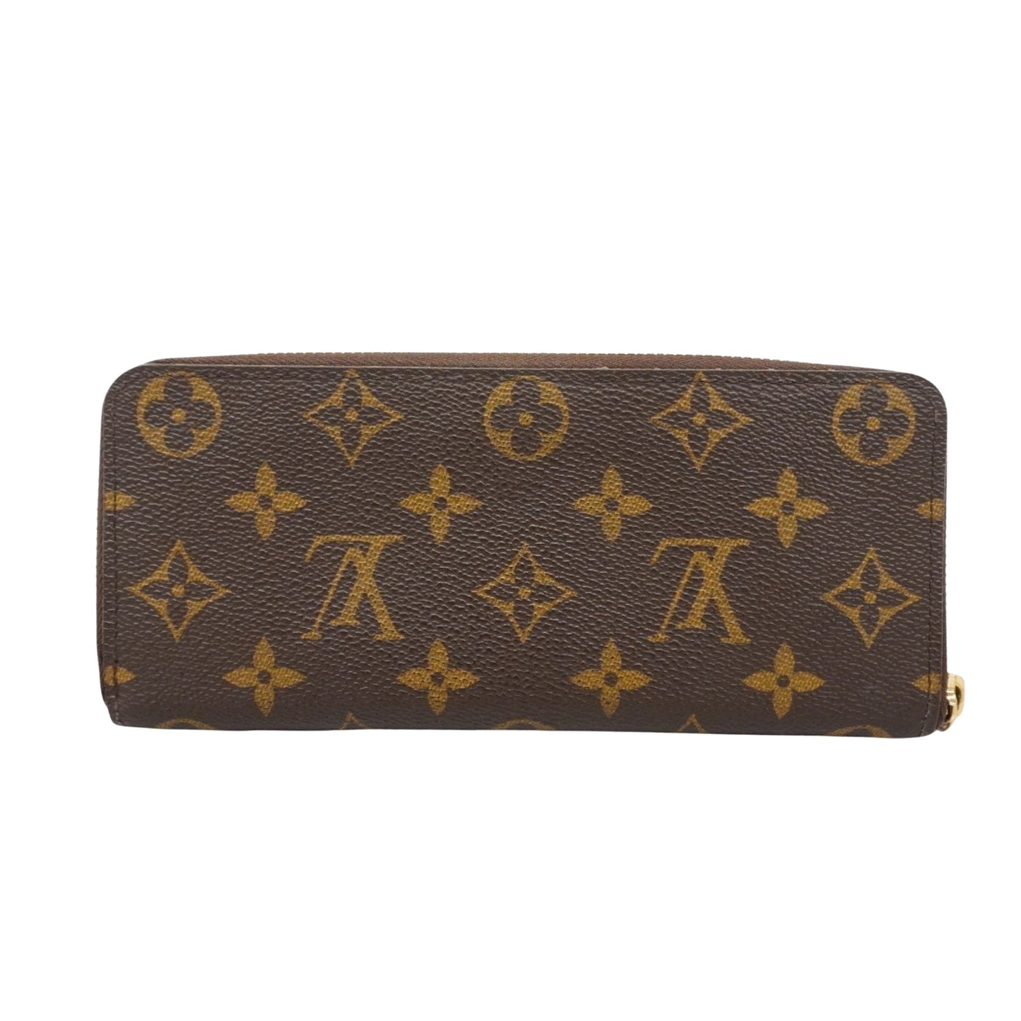 Louis Vuitton Portefeuille Clémence Brown Canvas Wallet Accessories