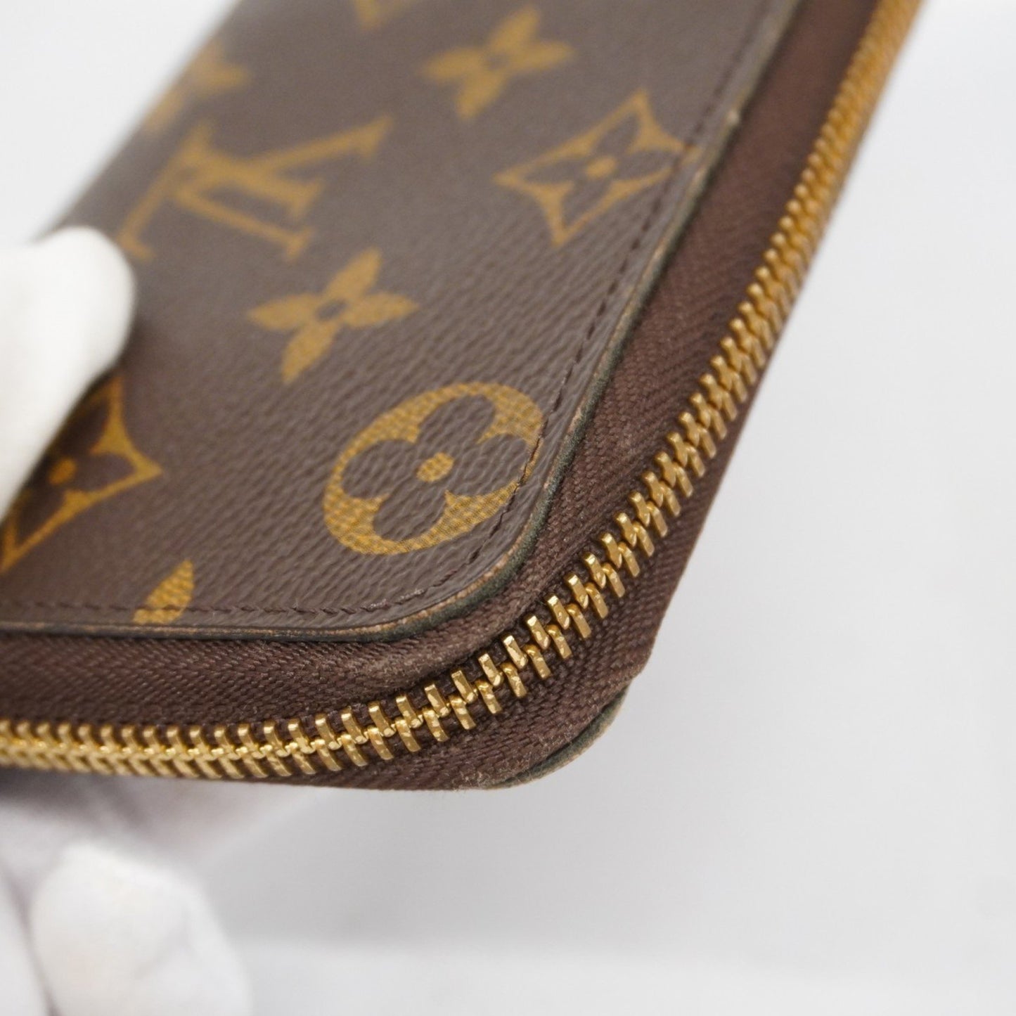 Louis Vuitton Portefeuille Clémence Brown Canvas Wallet Accessories