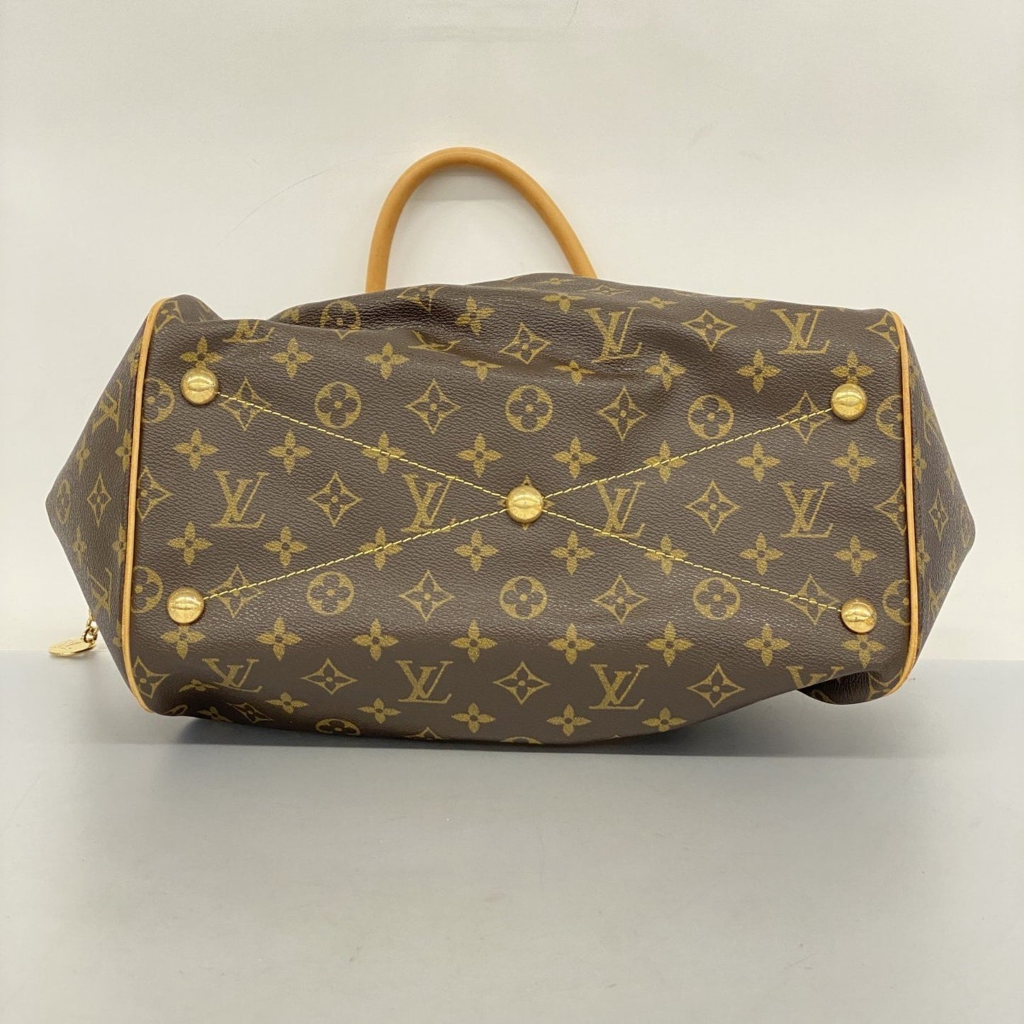 Louis Vuitton Tivoli Brown Canvas Hand Bag