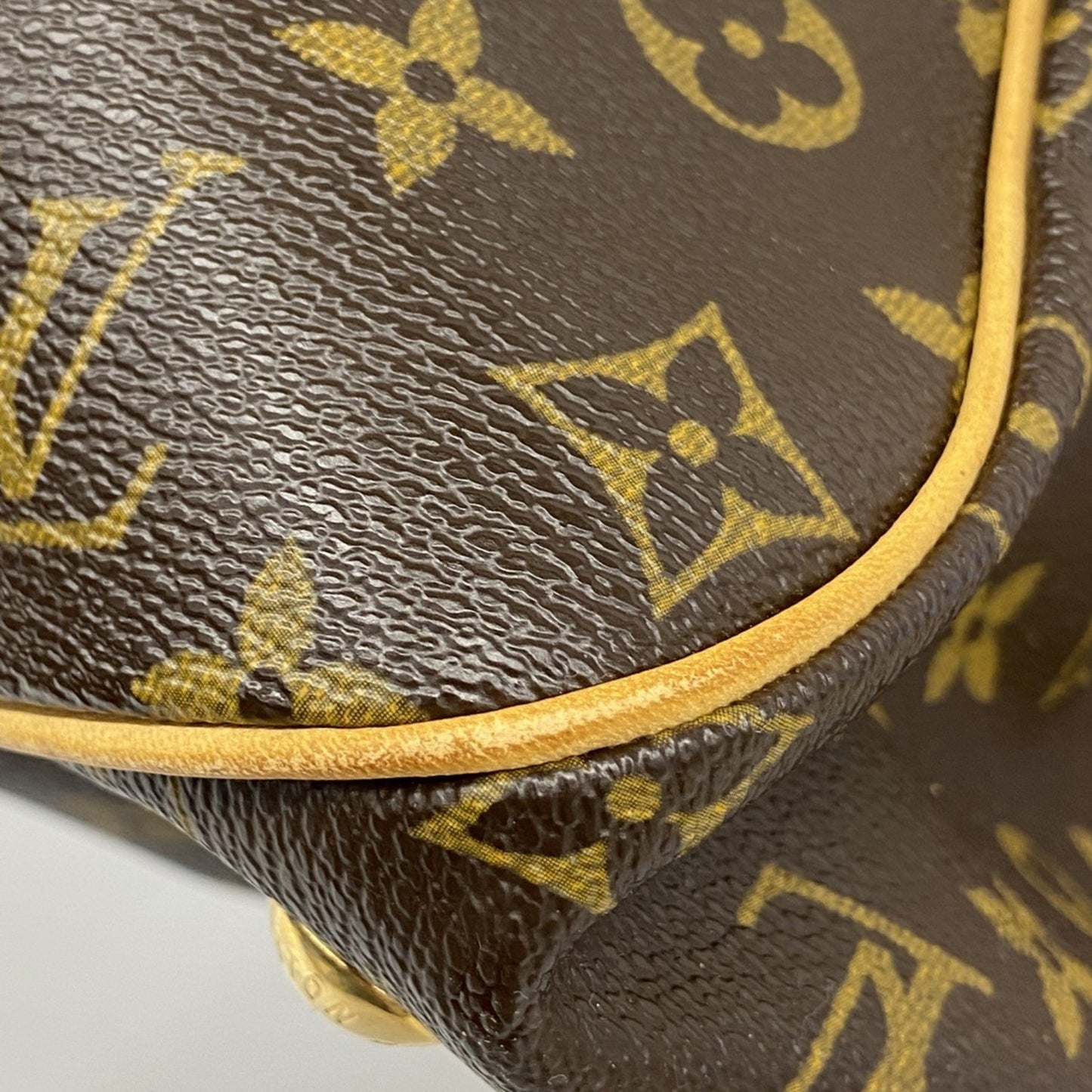 Louis Vuitton Tivoli Brown Canvas Hand Bag