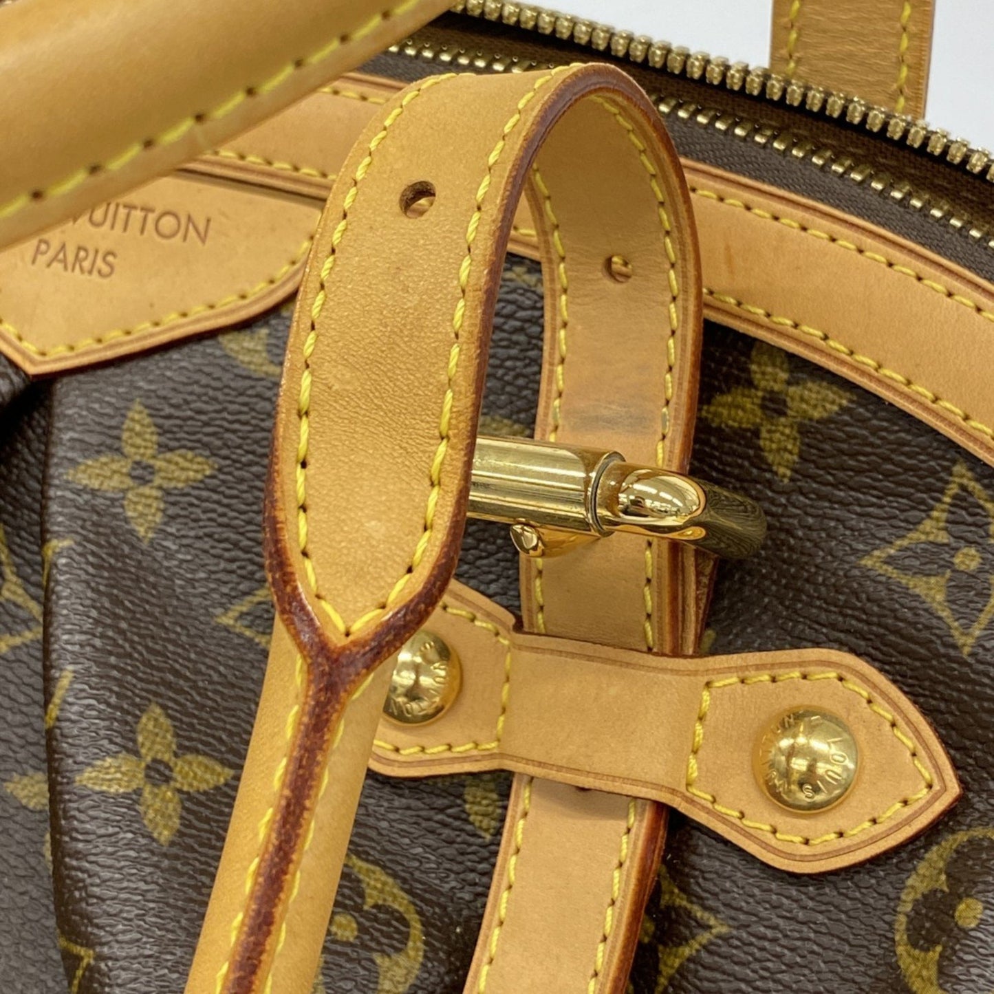 Louis Vuitton Tivoli Brown Canvas Hand Bag