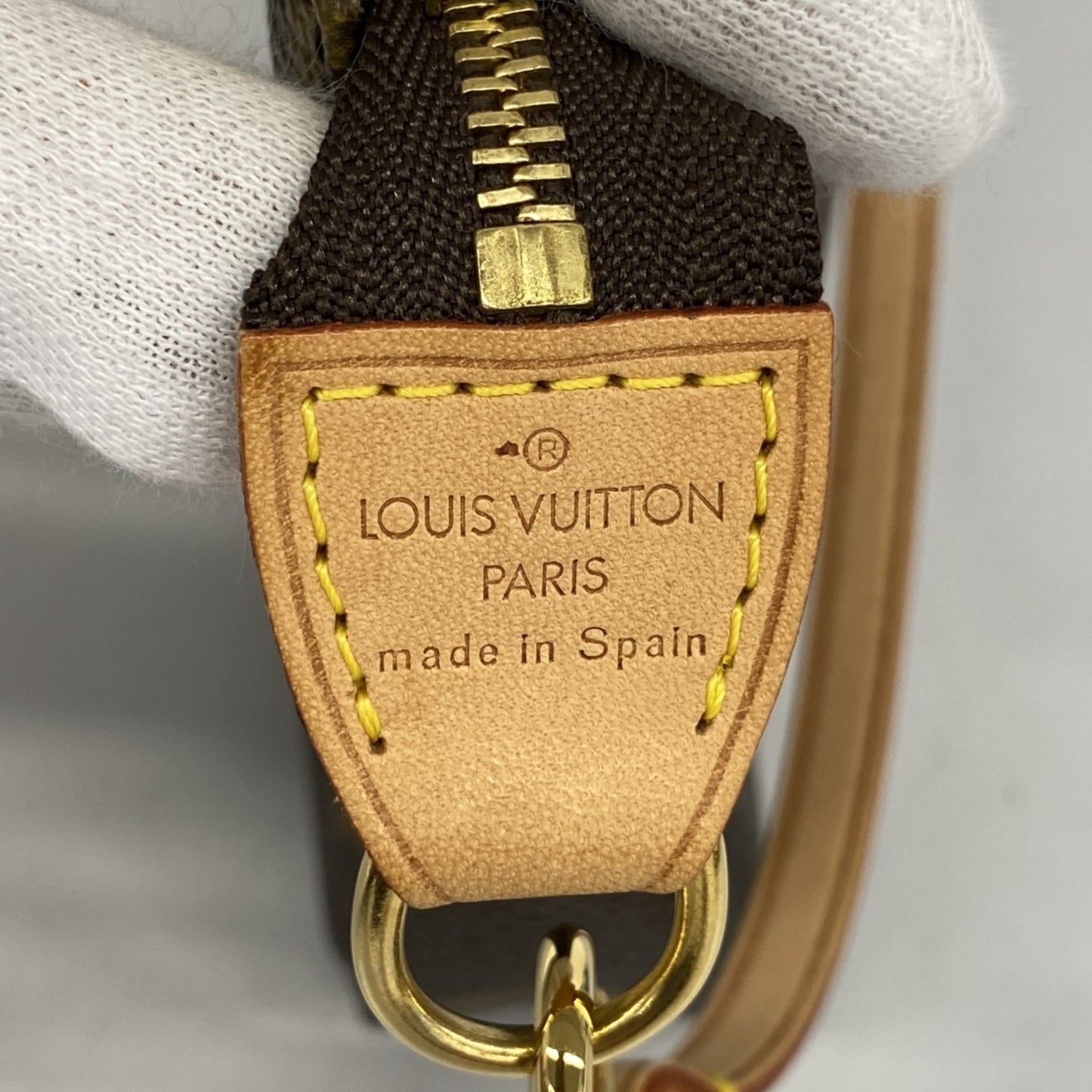 Louis Vuitton Pochette Accessoire Brown Canvas Clutch Bag