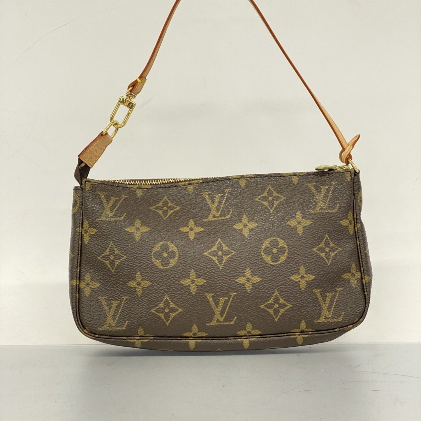 Louis Vuitton Pochette Accessoire Brown Canvas Clutch Bag