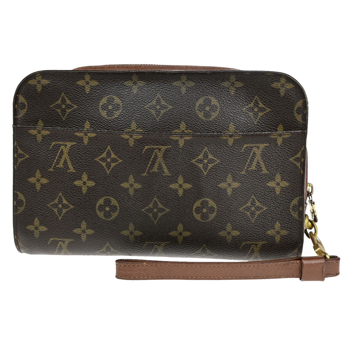 Louis Vuitton Orsay Brown Canvas Clutch Bag