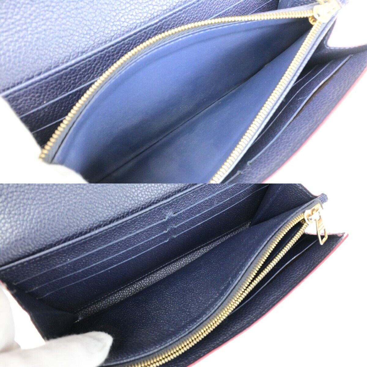 Louis Vuitton Sarah Navy Leather Wallet Accessories