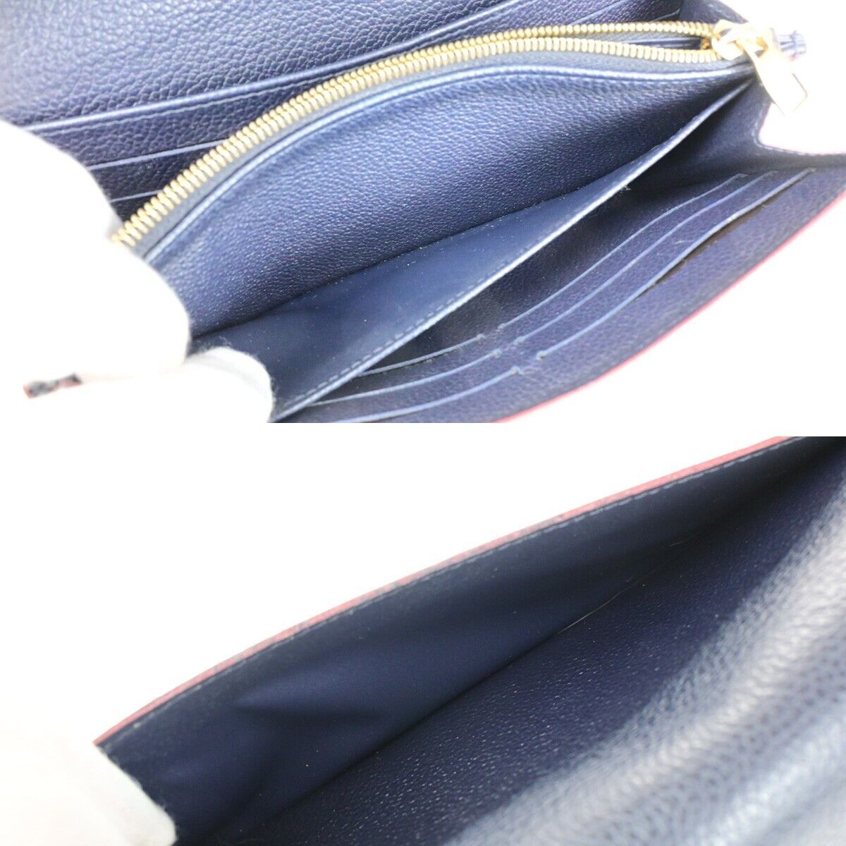 Louis Vuitton Sarah Navy Leather Wallet Accessories