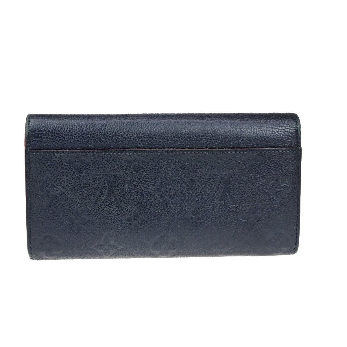 Louis Vuitton Sarah Navy Leather Wallet Accessories