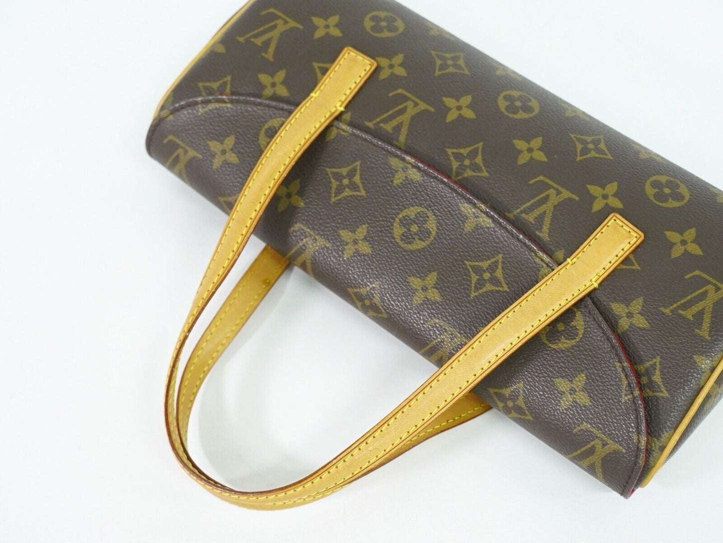 Louis Vuitton Sonatine Brown Canvas Hand Bag