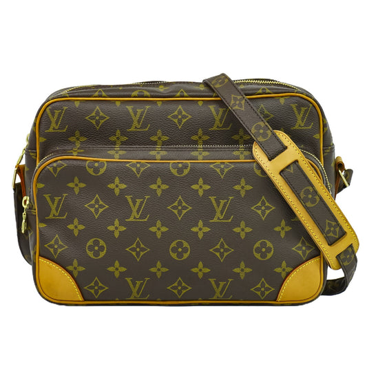 Louis Vuitton Nile Brown Canvas Shoulder Bag