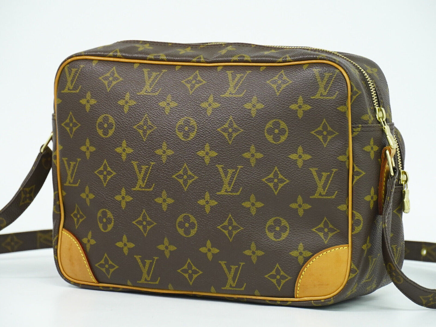 Louis Vuitton Nile Brown Canvas Shoulder Bag