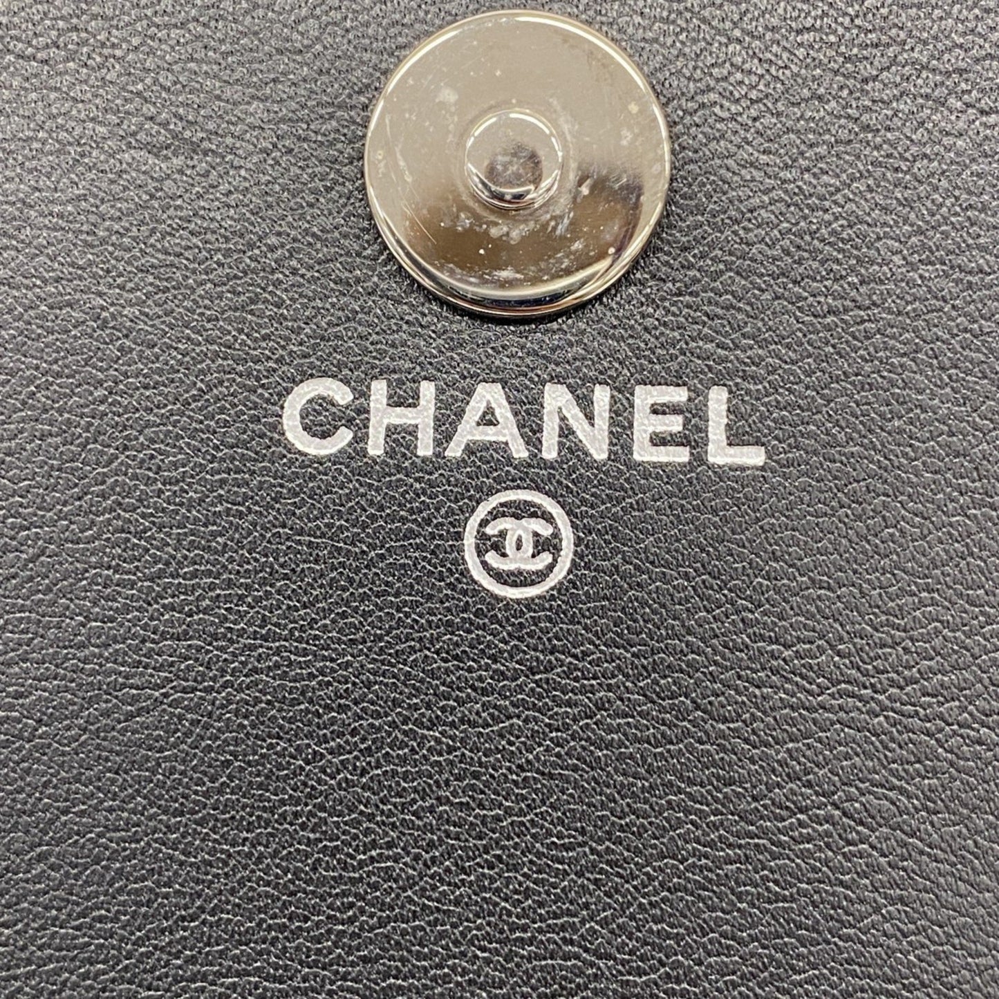 Chanel Wallet On Chain Black Patent Leather Shoulder Bag