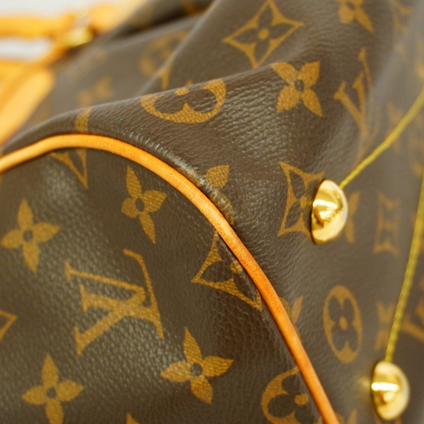 Louis Vuitton Tivoli Brown Canvas Hand Bag