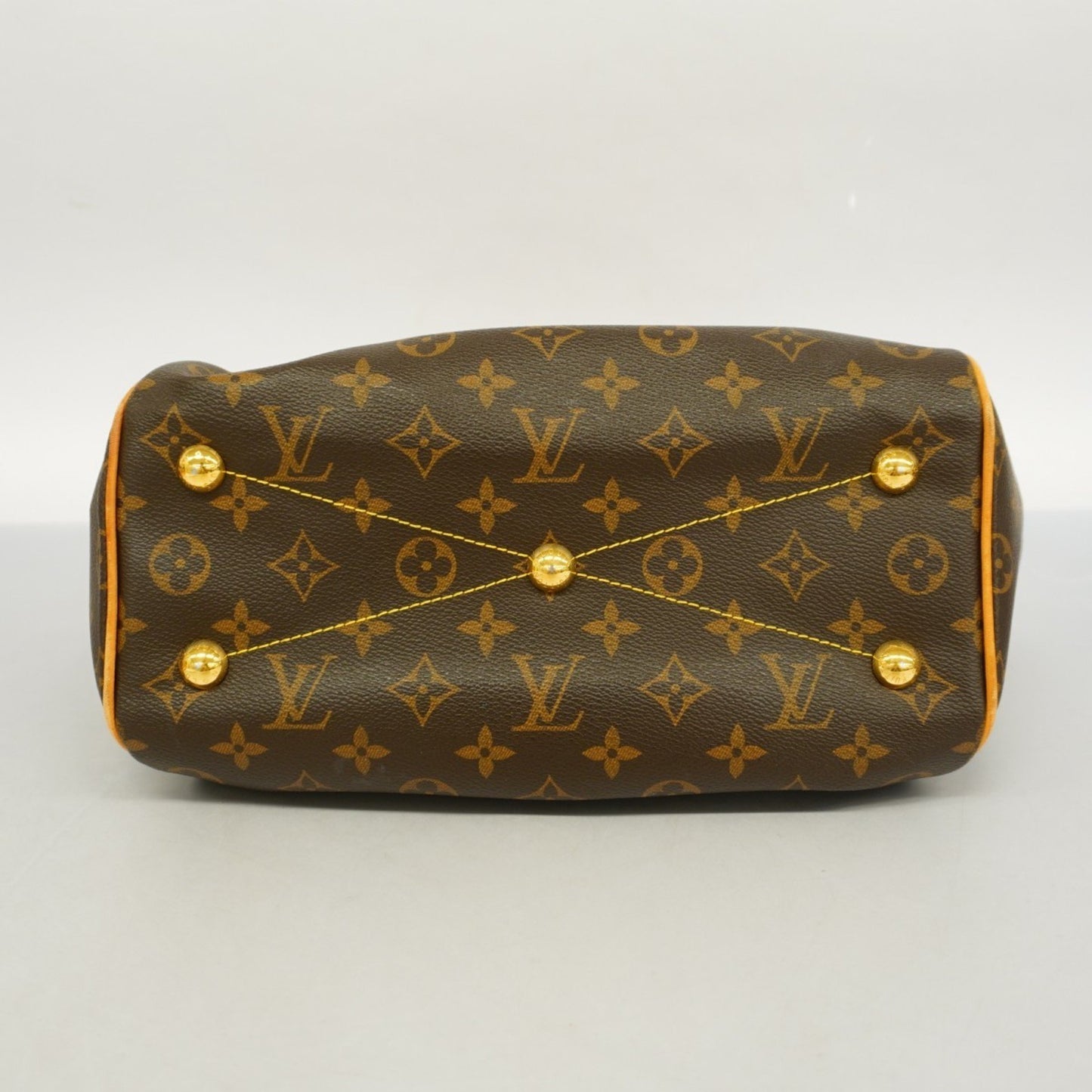 Louis Vuitton Tivoli Brown Canvas Hand Bag