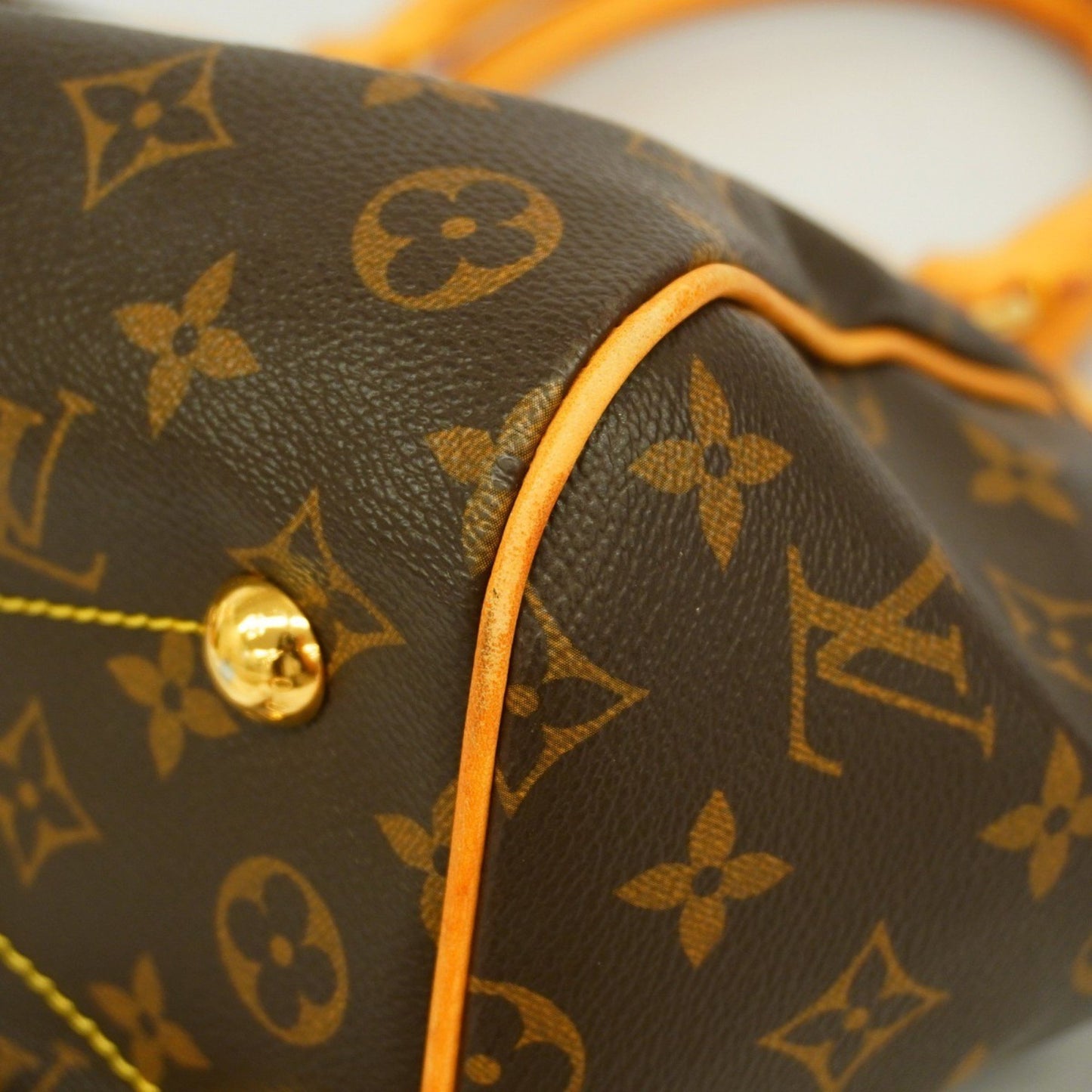 Louis Vuitton Tivoli Brown Canvas Hand Bag