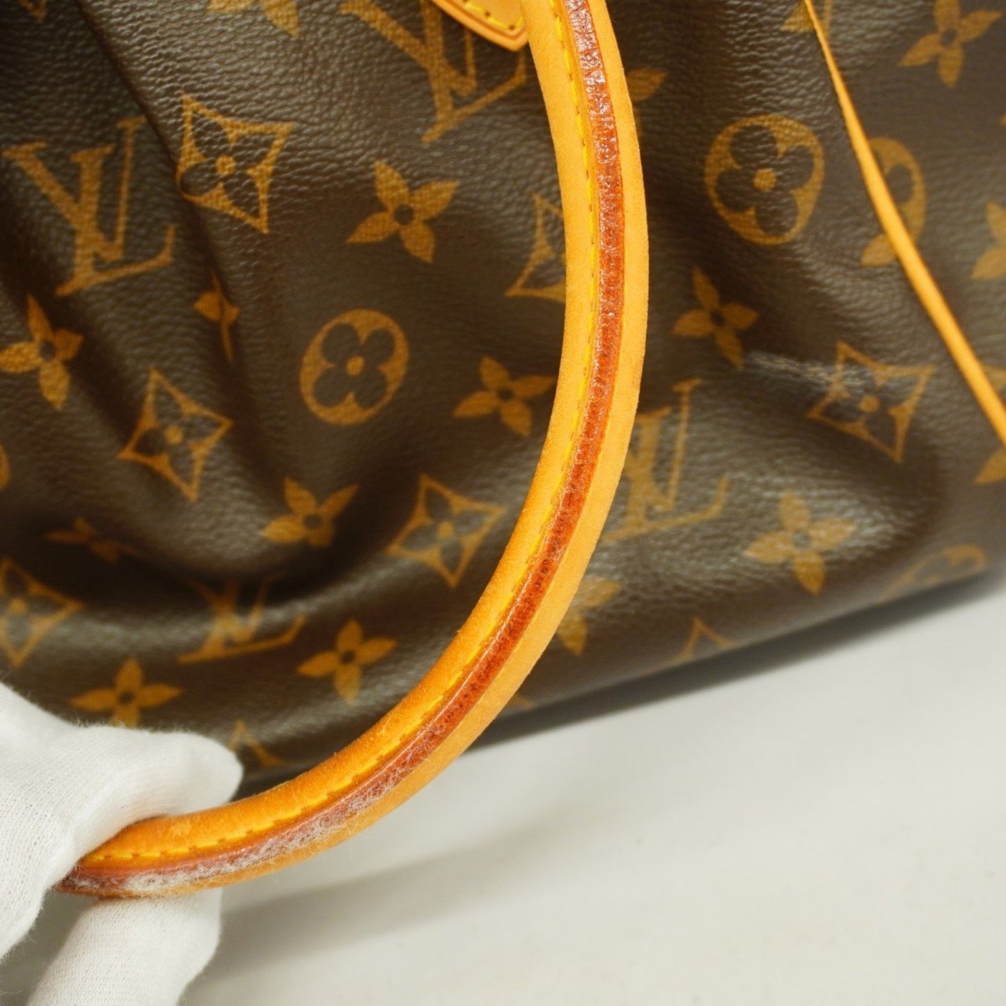 Louis Vuitton Tivoli Brown Canvas Hand Bag