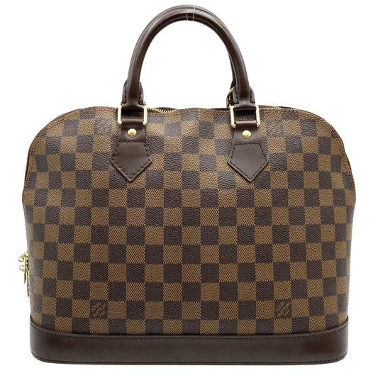 Louis Vuitton Alma Brown Canvas Hand Bag