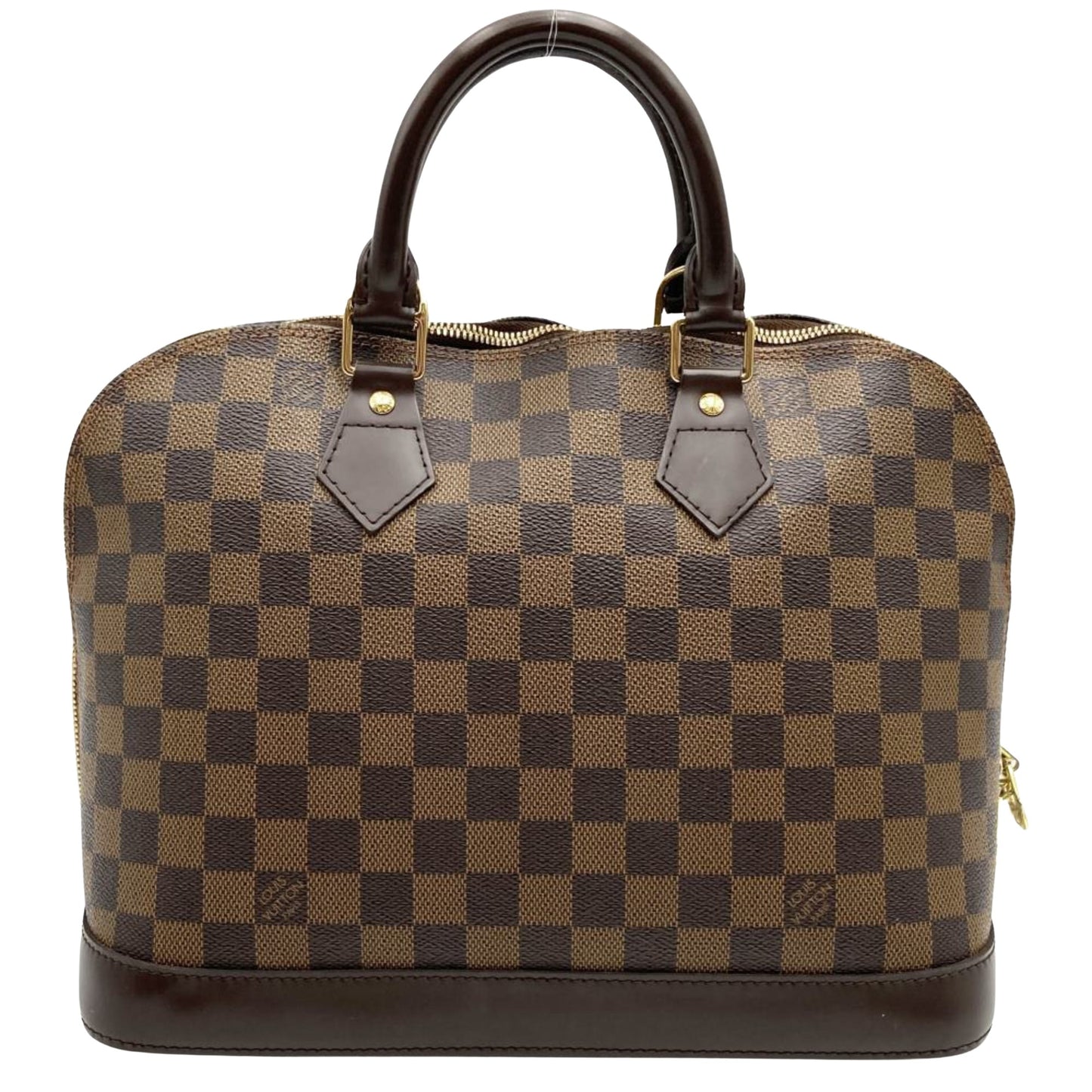 Louis Vuitton Alma Brown Canvas Hand Bag