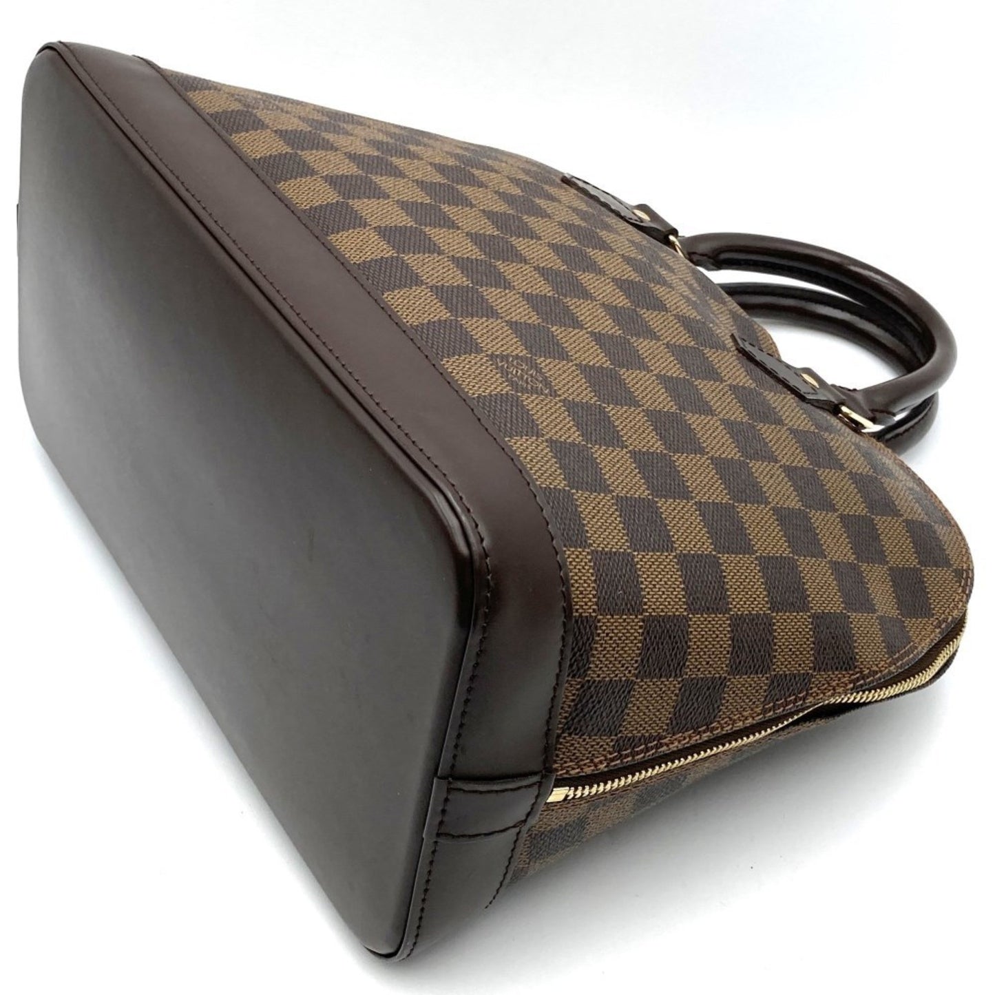 Louis Vuitton Alma Brown Canvas Hand Bag