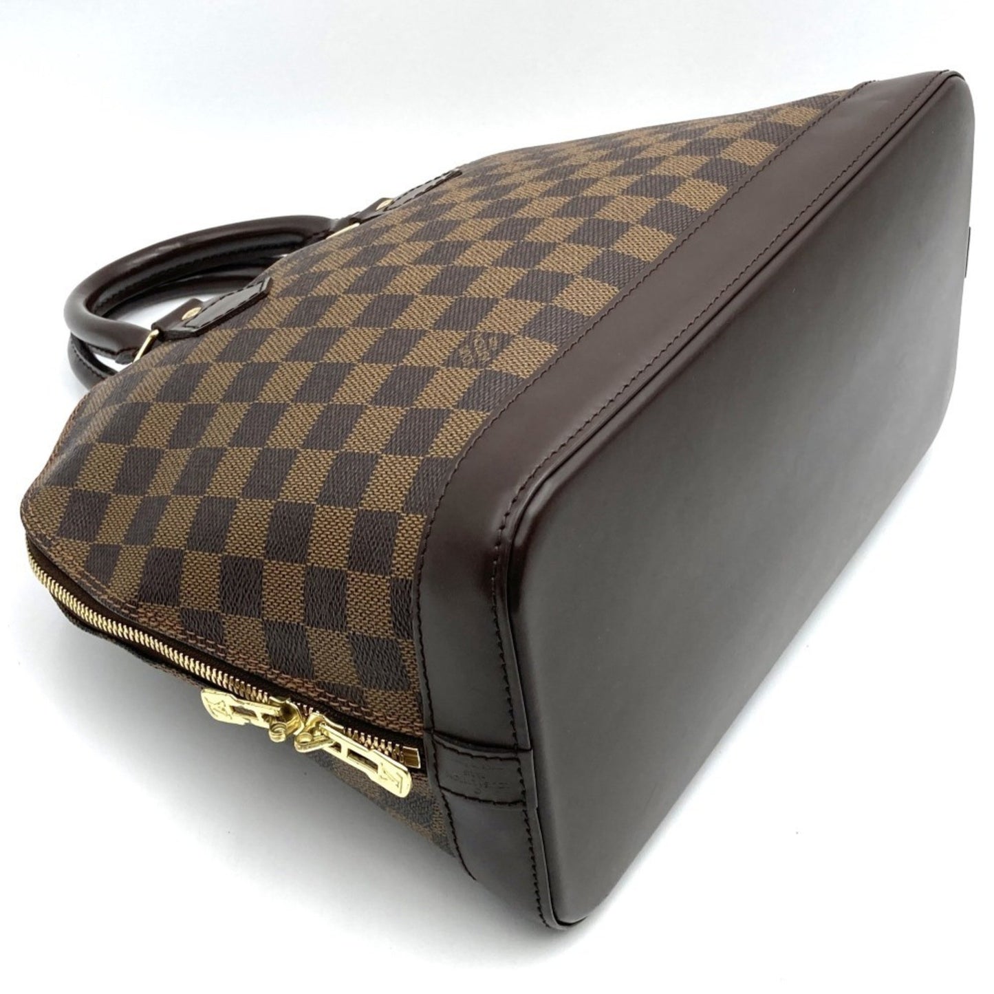 Louis Vuitton Alma Brown Canvas Hand Bag