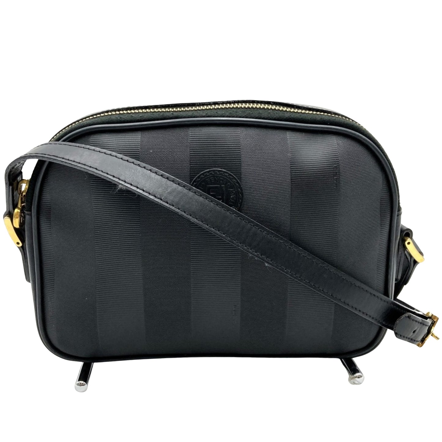 Fendi Pecan Black Leather Shoulder Bag