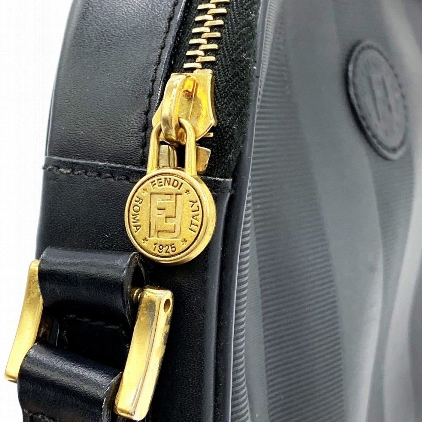 Fendi Pecan Black Leather Shoulder Bag