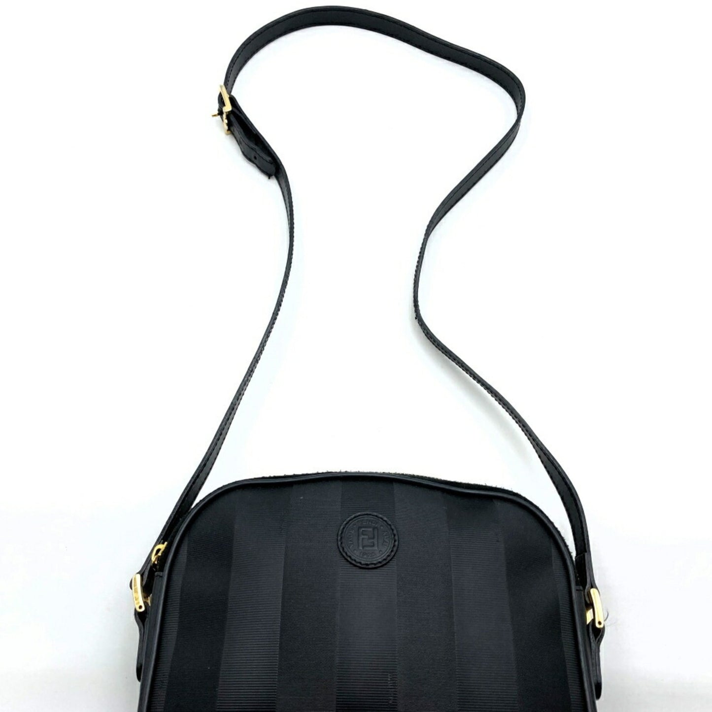 Fendi Pecan Black Leather Shoulder Bag