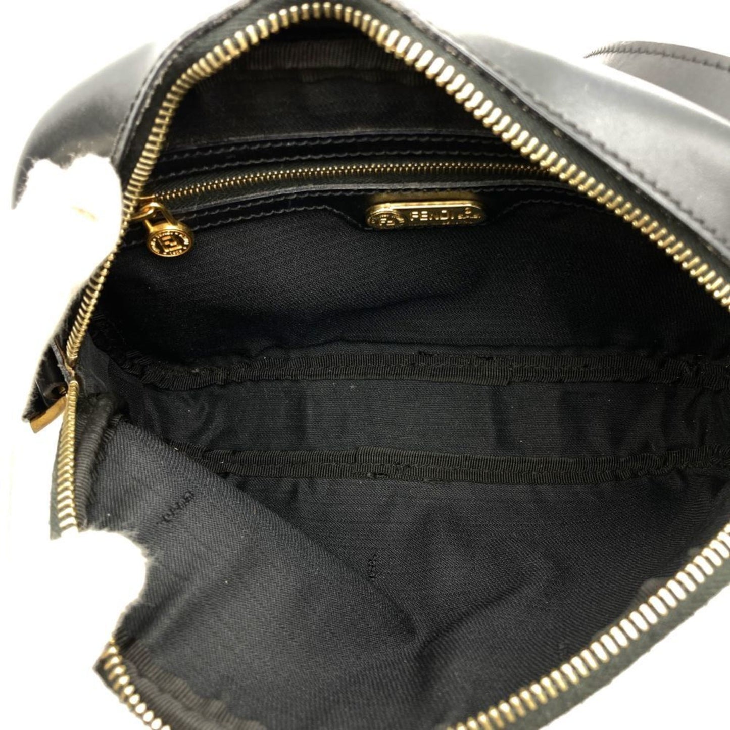 Fendi Pecan Black Leather Shoulder Bag