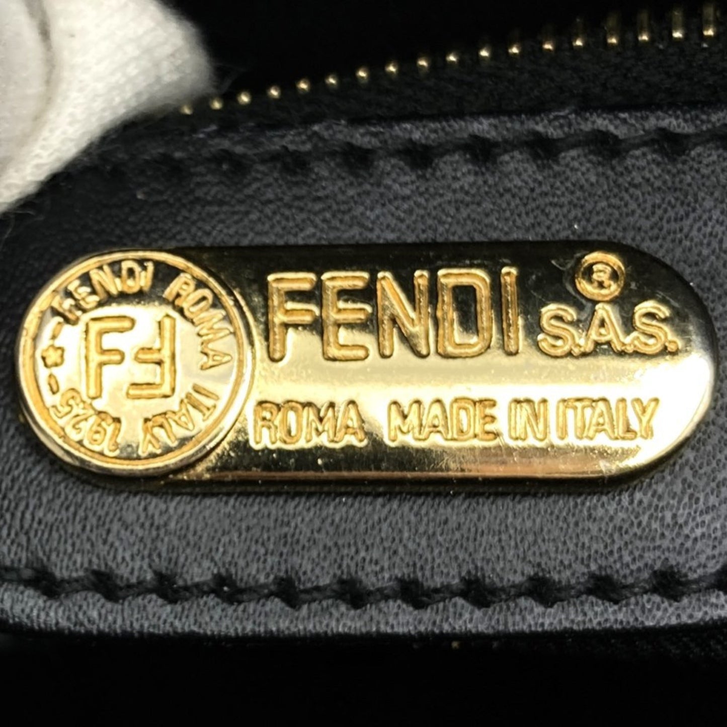 Fendi Pecan Black Leather Shoulder Bag