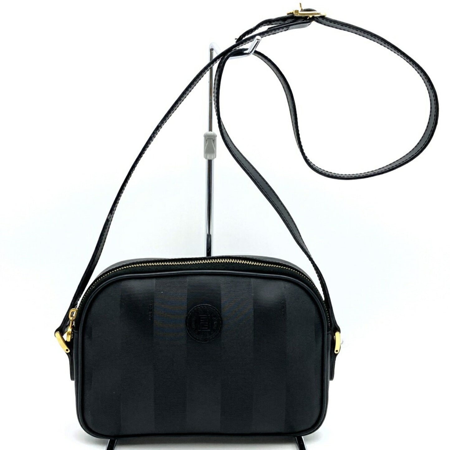 Fendi Pecan Black Leather Shoulder Bag