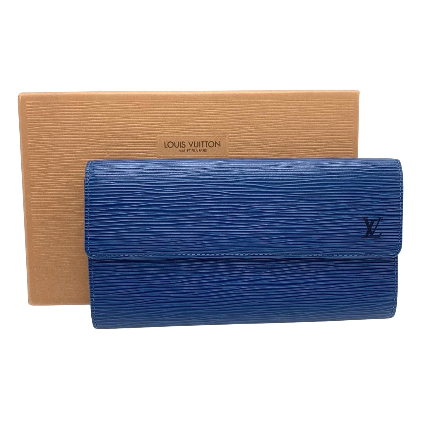 Louis Vuitton Blue Leather Wallet Accessories