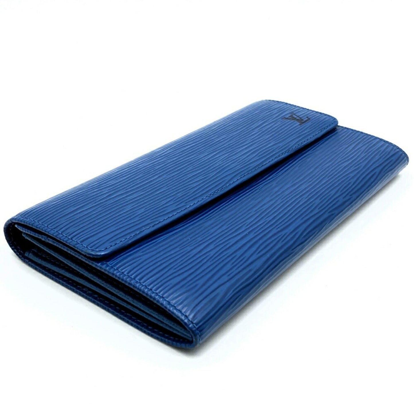 Louis Vuitton Blue Leather Wallet Accessories