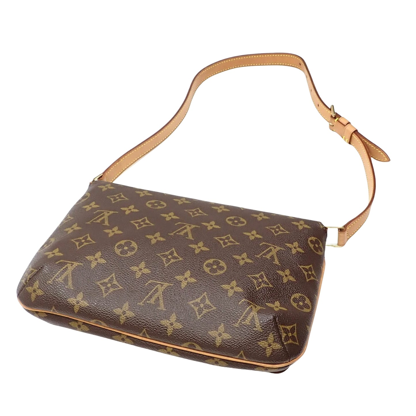 Louis Vuitton Musette Tango Brown Canvas Shoulder Bag