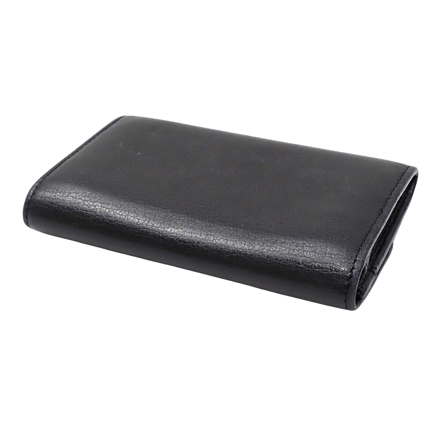 Chanel Camellia Black Leather Wallet Accessories