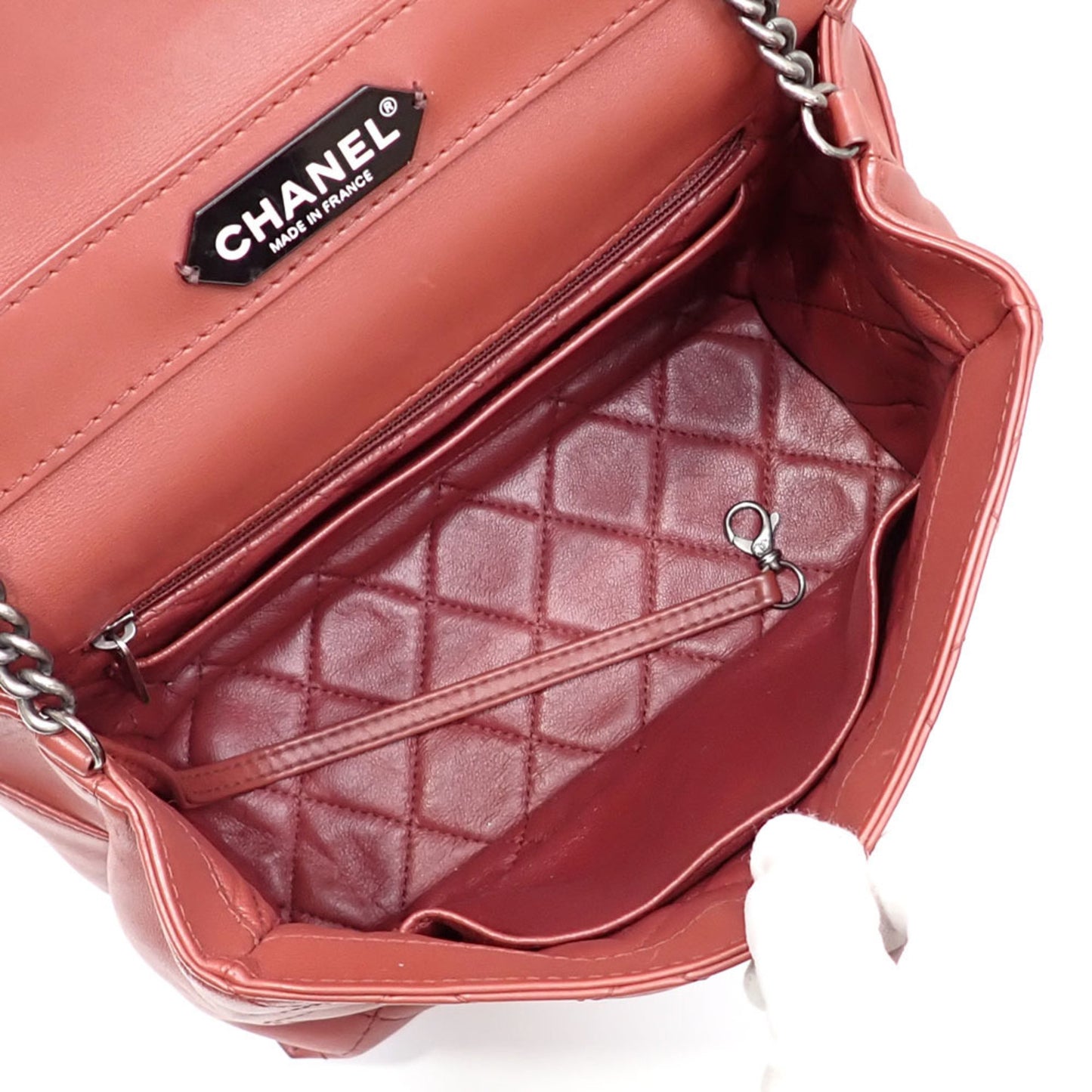 Chanel Coco Handle Burgundy Leather Shoulder Bag