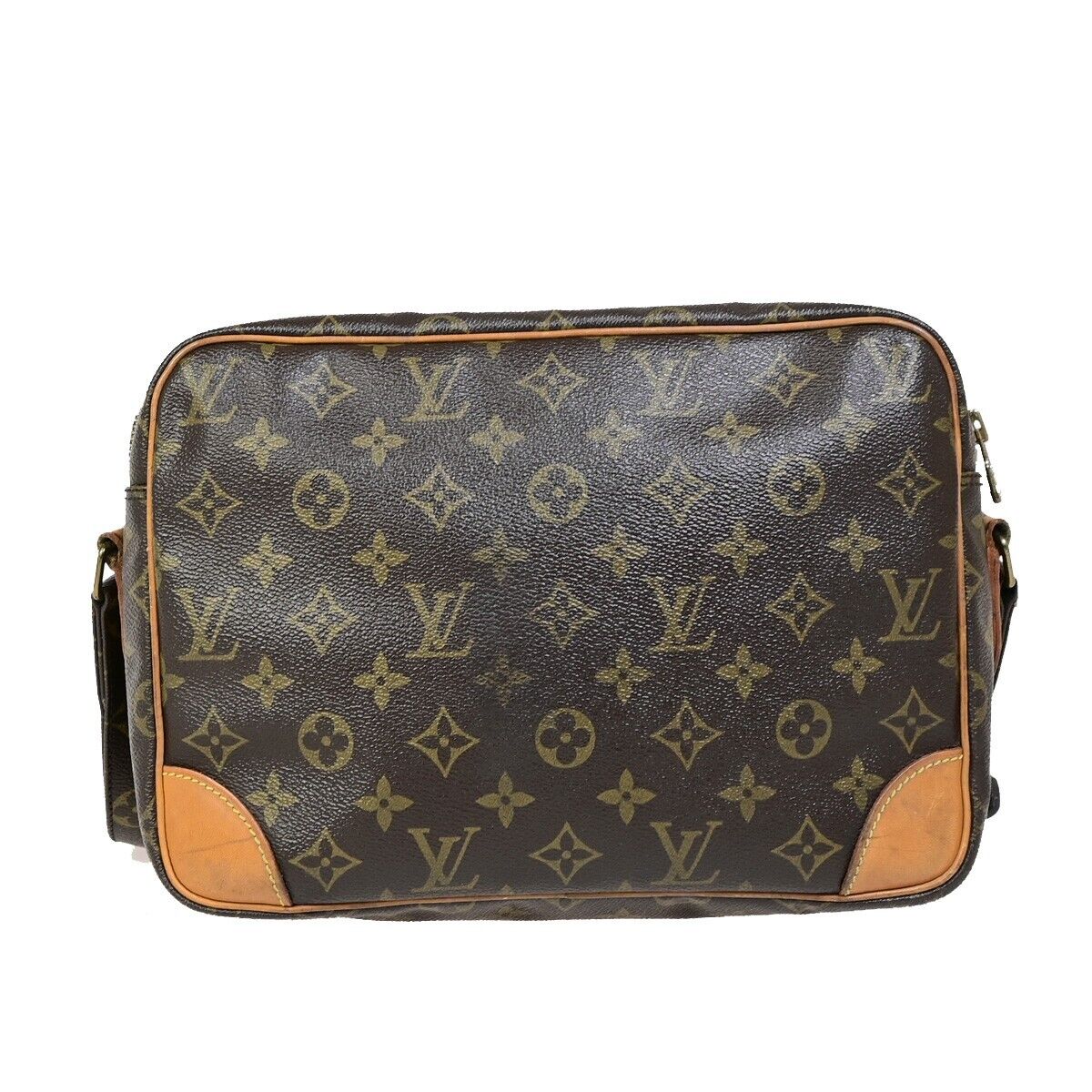 Louis Vuitton Nile Brown Canvas Hand Bag