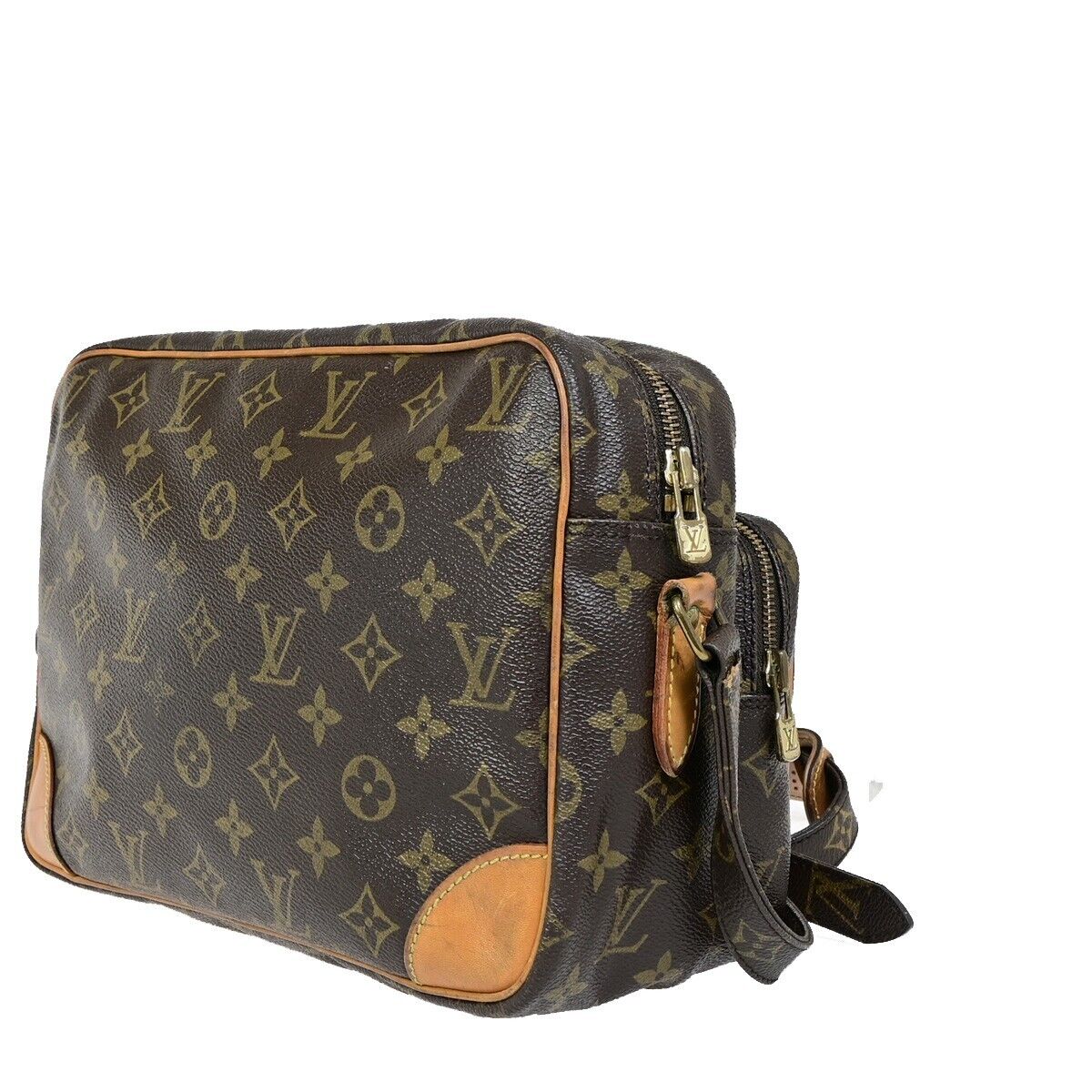 Louis Vuitton Nile Brown Canvas Hand Bag