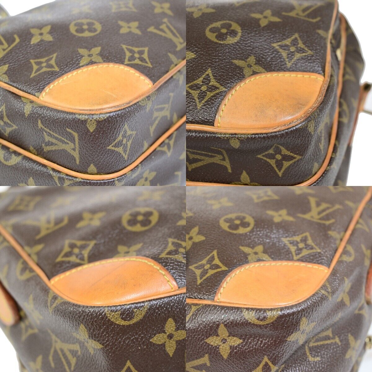 Louis Vuitton Nile Brown Canvas Hand Bag